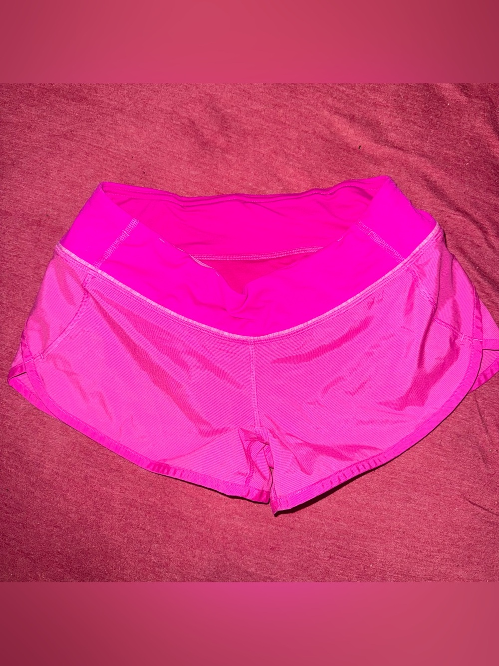 lululemon athletica Vibrant Hot Pink Athletic Shorts